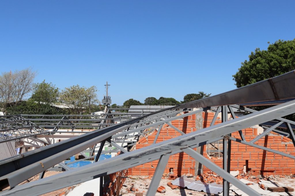 Prefeito Neco Pagliosa visita obras de reconstrução da Escola Estadual Dr. Rubens de Castro Pinto Prefeito Neco Pagliosa visita obras de reconstrução da Escola Estadual Dr. Rubens de Castro Pinto