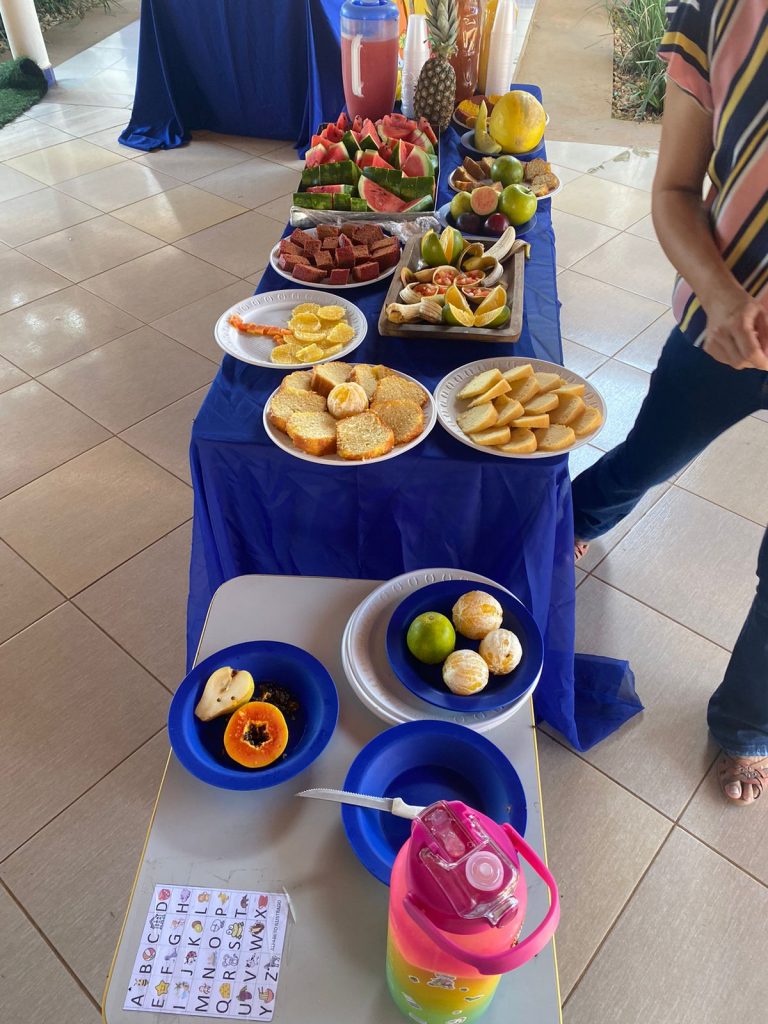 Alunos da Escola Municipal Joaquim Antônio dos Santos participam do projeto Alimentação Saudável