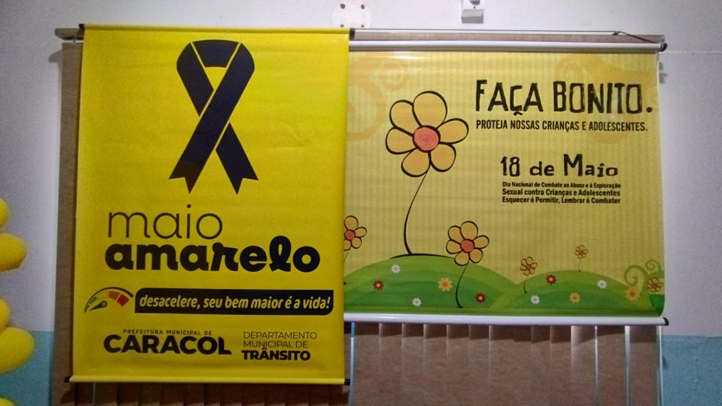 Campanha “Maio Amarelo & Maio Laranja” mobiliza equipes em Caracol com foco na conscientização e proteção à vida Campanha “Maio Amarelo & Maio Laranja” mobiliza equipes em Caracol com foco na conscientização e proteção à vida