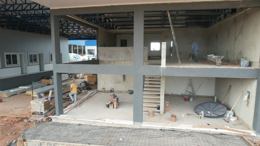 Obras do Frigorfico Caracol entram em nova etapa e se aproximam da concluso