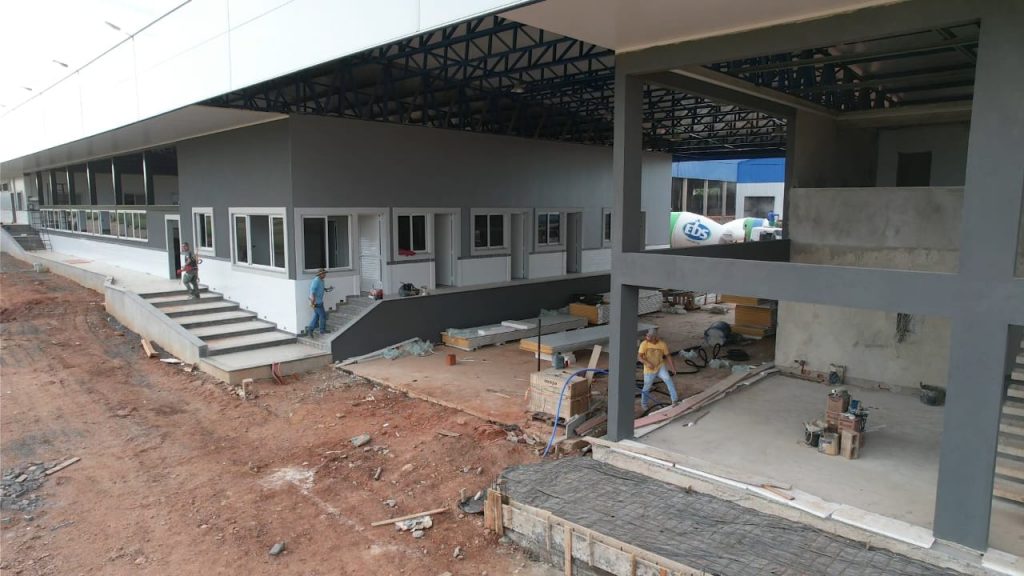 Obras do Frigorfico Caracol entram em nova etapa e se aproximam da concluso