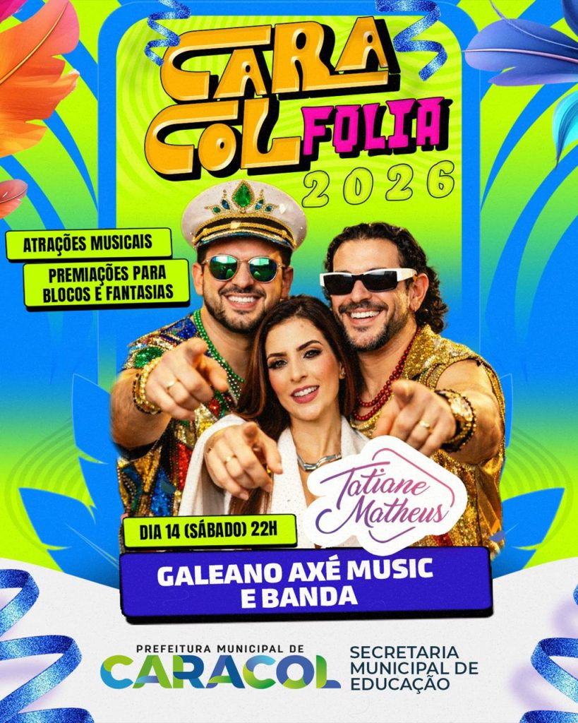 Caracol se prepara para três dias de festa no Caracol Folia 2026
