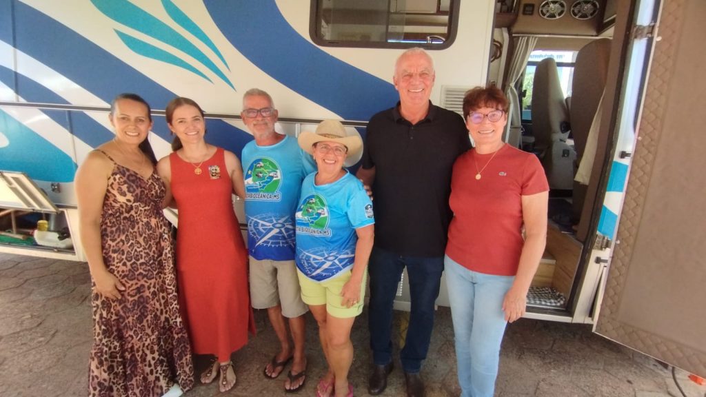 Caravana Motorhome Bioceânica é sucesso de interação e socialização em Caracol