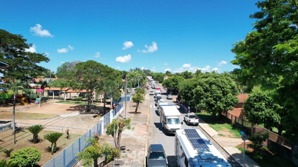 Caravana Motorhome Bioceânica é sucesso de interação e socialização em Caracol