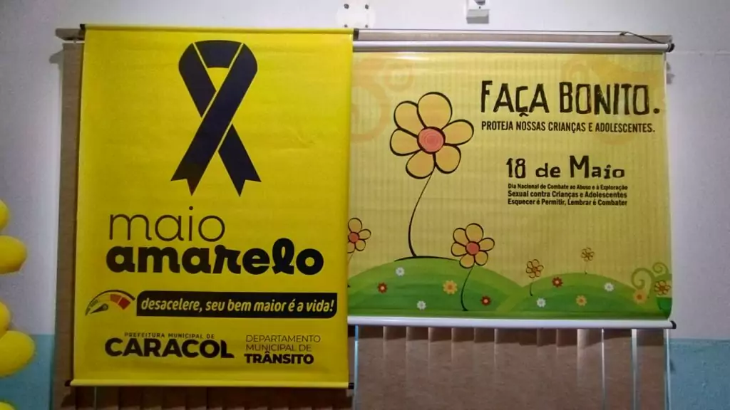 Campanha “Maio Amarelo & Maio Laranja” mobiliza equipes em Caracol com foco na conscientização e proteção à vida Campanha “Maio Amarelo & Maio Laranja” mobiliza equipes em Caracol com foco na conscientização e proteção à vida