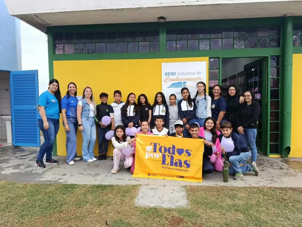 Campanha Agosto Lilás mobiliza crianças e adolescentes em Caracol Campanha Agosto Lilás mobiliza crianças e adolescentes em Caracol