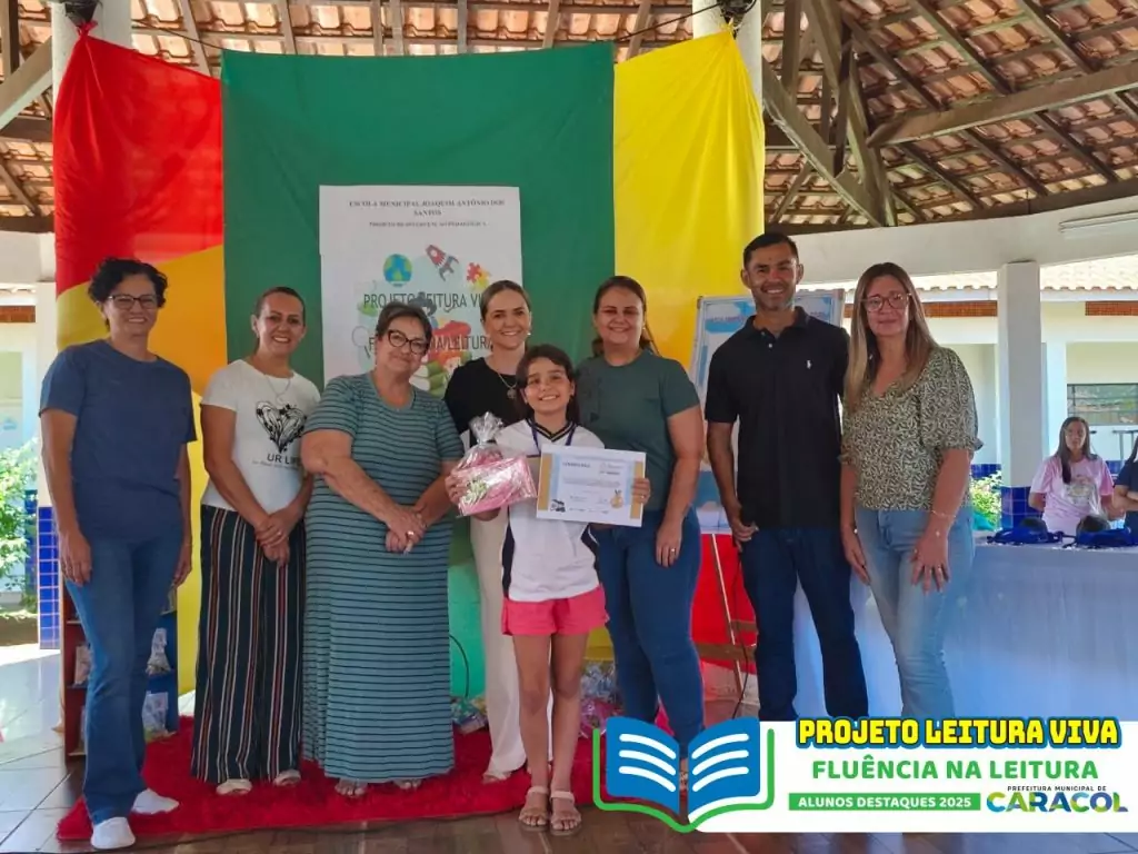 Projeto Leitura Viva premia alunos destaques de 2025 em Caracol