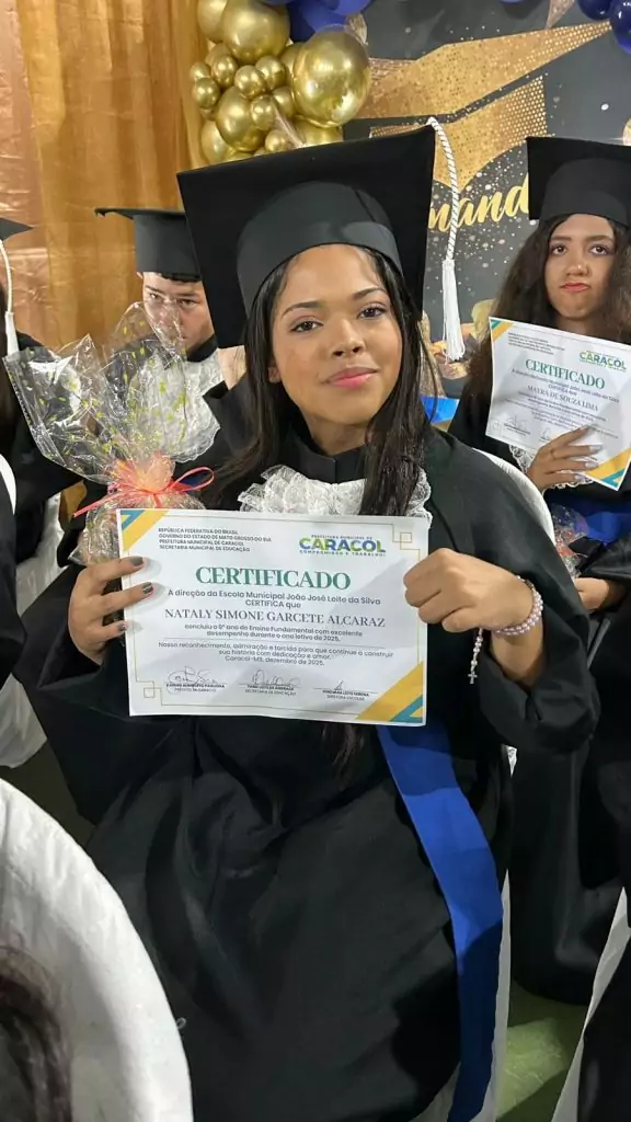 Formatura do 9º ano da Escola João José Leite da Silva marca encerramento de ciclo em Caracol